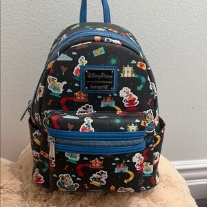 Loungefly Disney Parks Black and Blue Mini Backpack